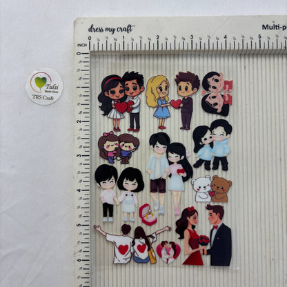 A6 UV DTF Sticker - Couple (E)