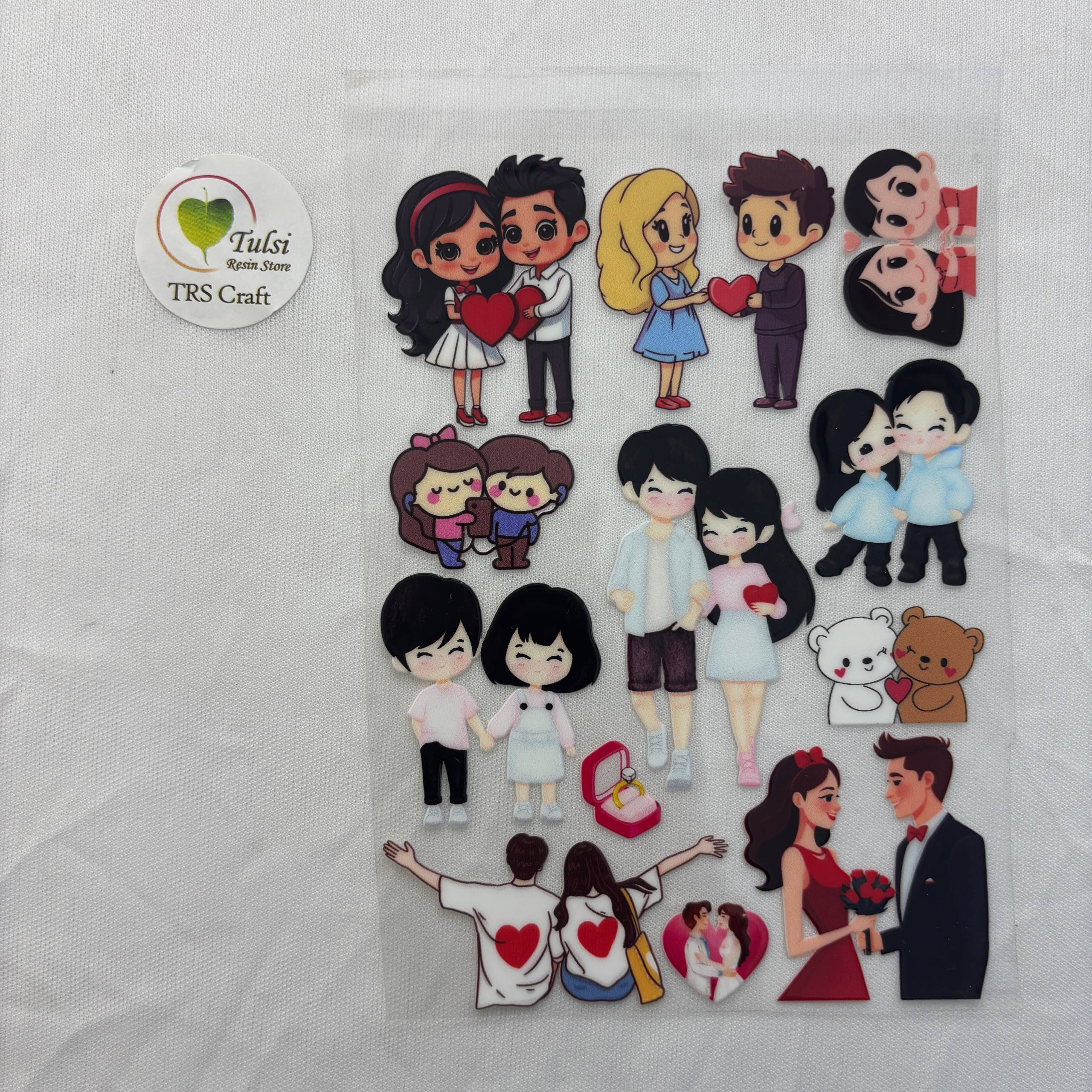 A6 UV DTF Sticker - Couple (E)