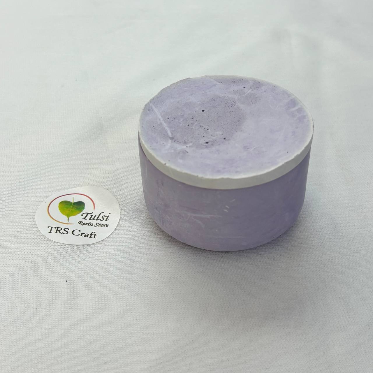 Concrete Jars (A23) - Plain Round Jar With Lid