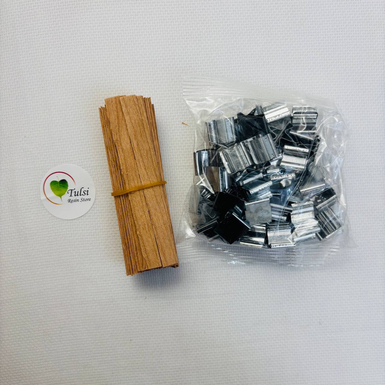 Candle Wicks (B) - Wooden With Stand