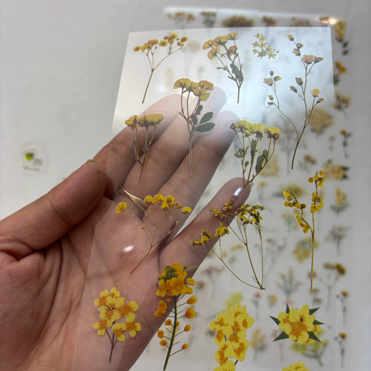 Transparent Sticker Sheet - Flower(A4)