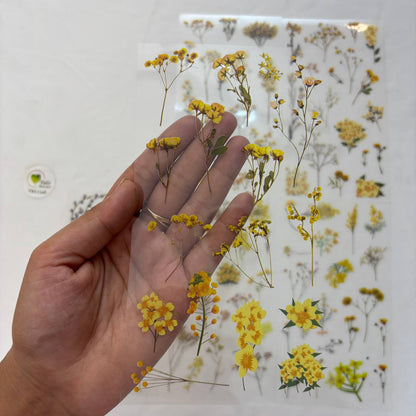 Transparent Sticker Sheet - Flower(A4)