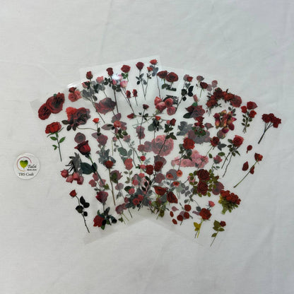 Transparent Sticker Sheet - Flower(A5)