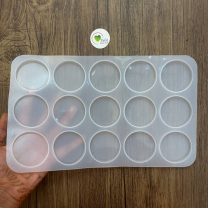 2" Plain Round Mould - 15 Cavity