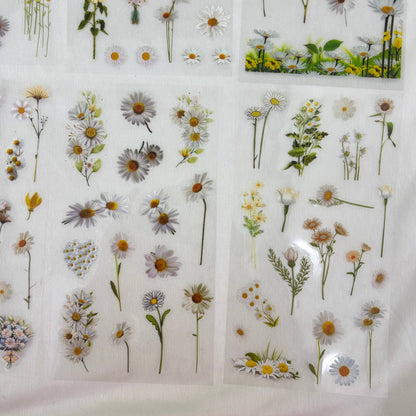 Transparent Sticker Sheet - Flower(A1)