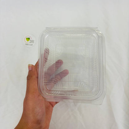 Plastic Hinge Container - Flat Lid (5Pcs)
