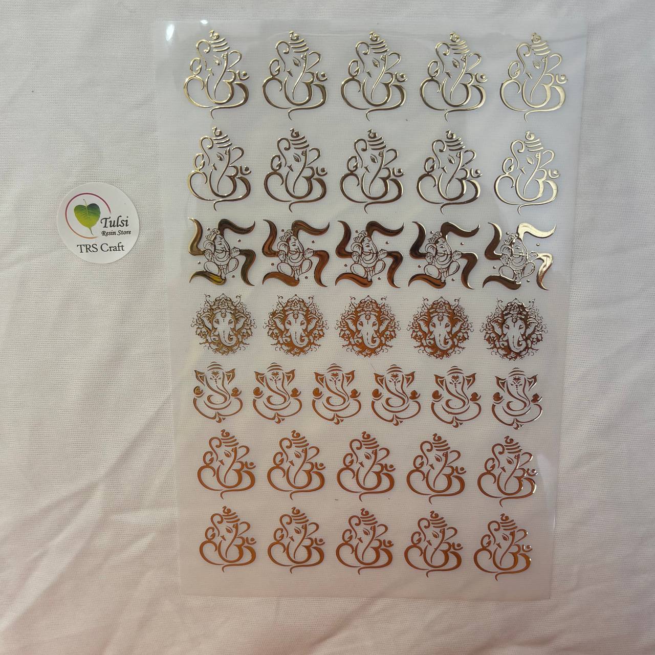 Gold Insert Sheet - Ganesha (F)