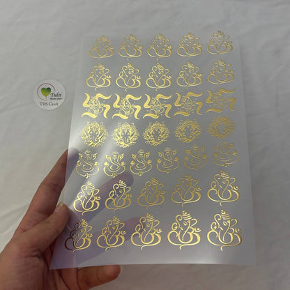 Gold Insert Sheet - Ganesha (F)