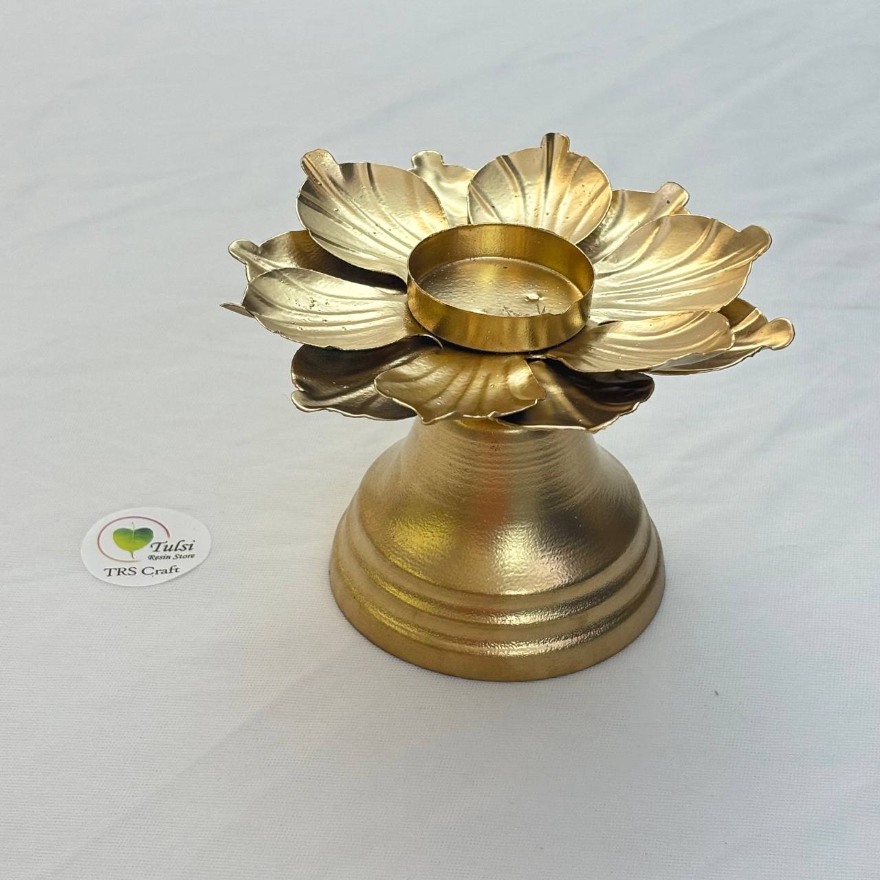 Metal T-light Holder (A1) - Flower