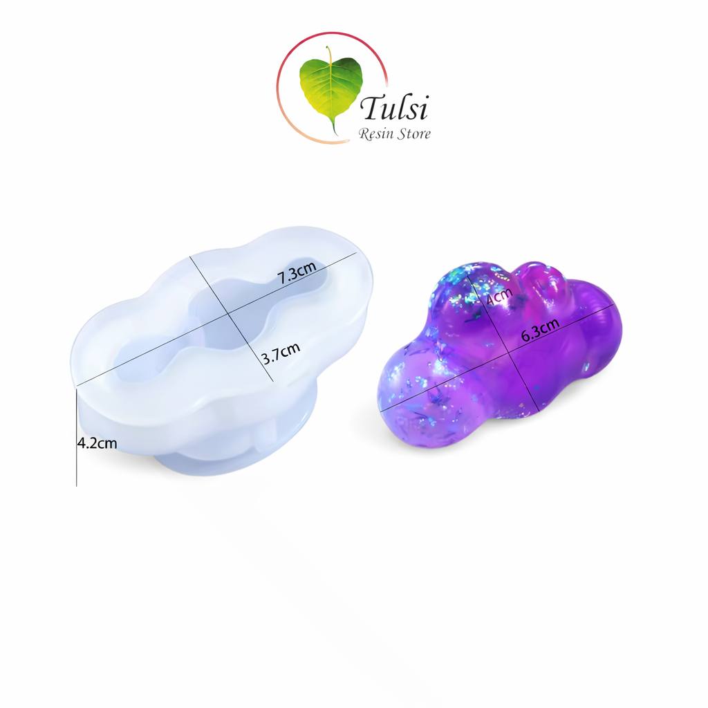 Card Holder Mould (C) - Fluffy Cloud