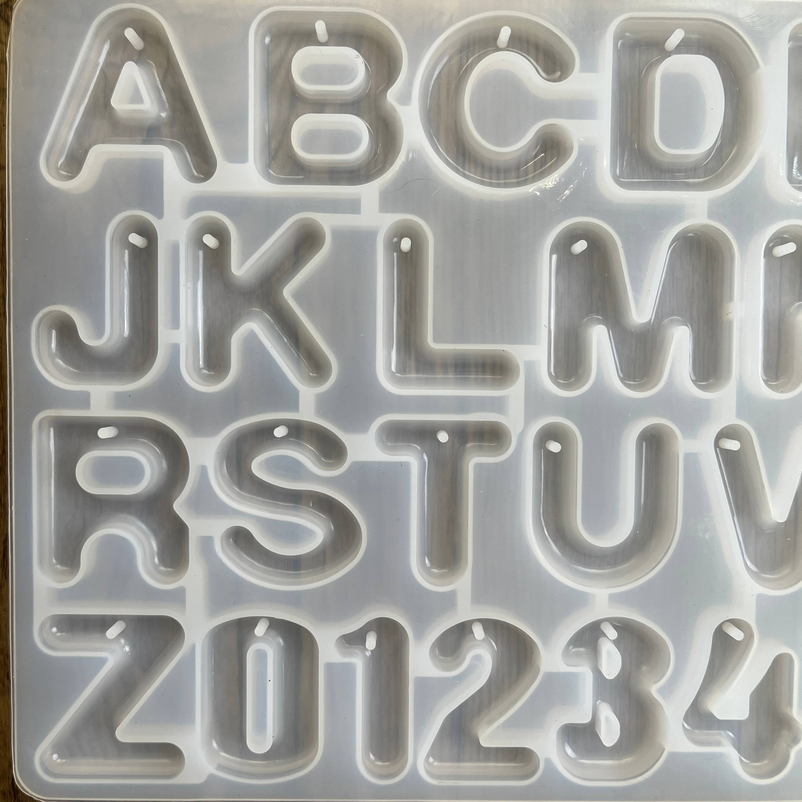Front Alphabet HOLE Mould (B) - With Rounded Edge