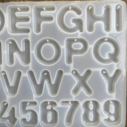 Front Alphabet HOLE Mould (B) - With Rounded Edge