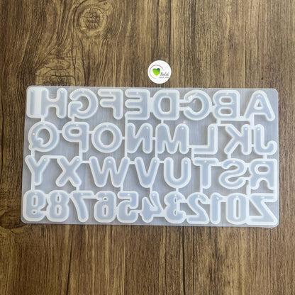 Front Alphabet HOLE Mould (B) - With Rounded Edge