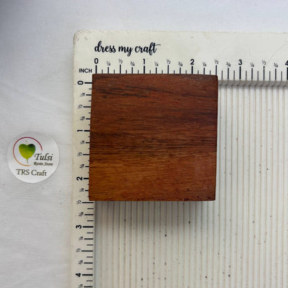 Square Wooden Candle Bowl