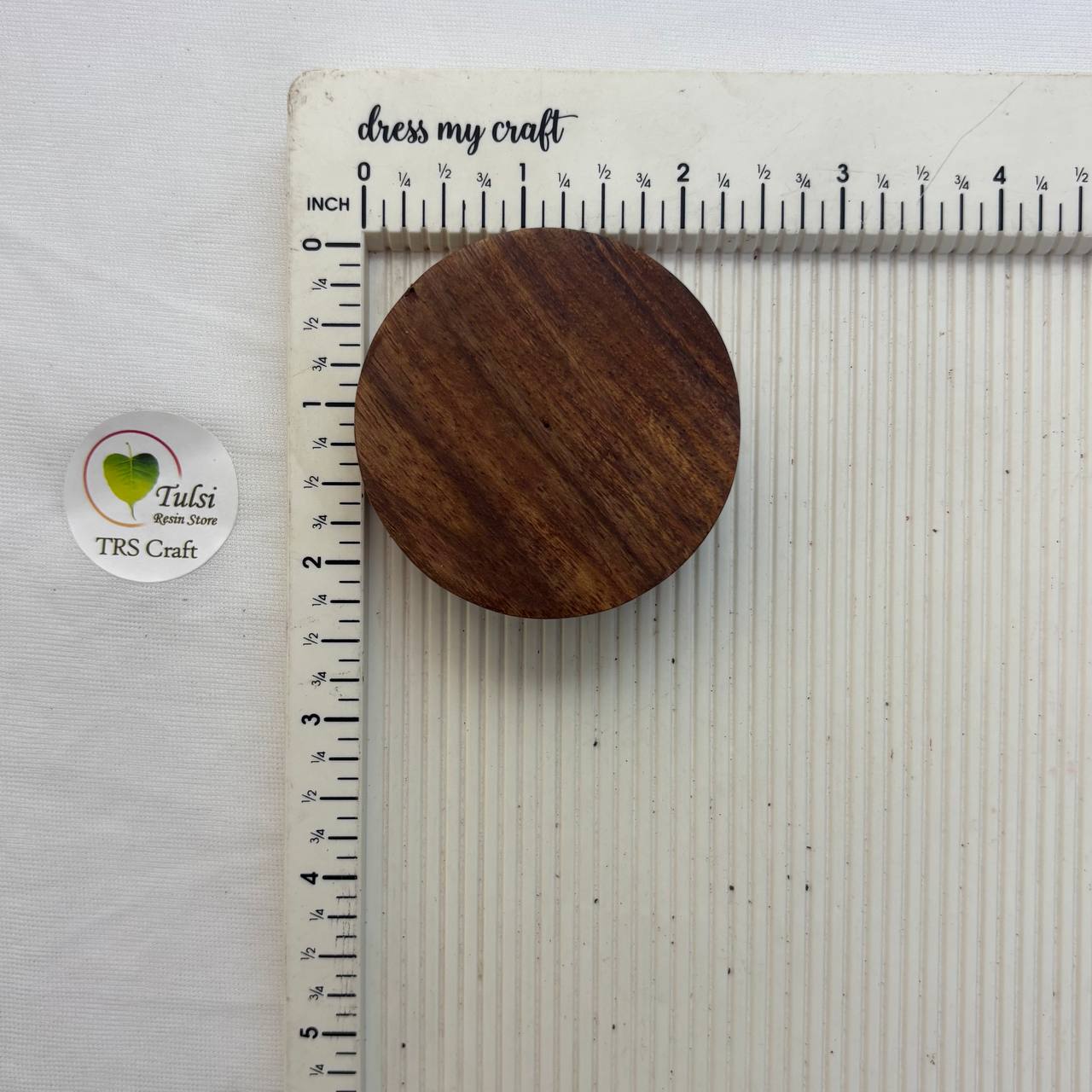 Plain Round Wooden Candle Bowl