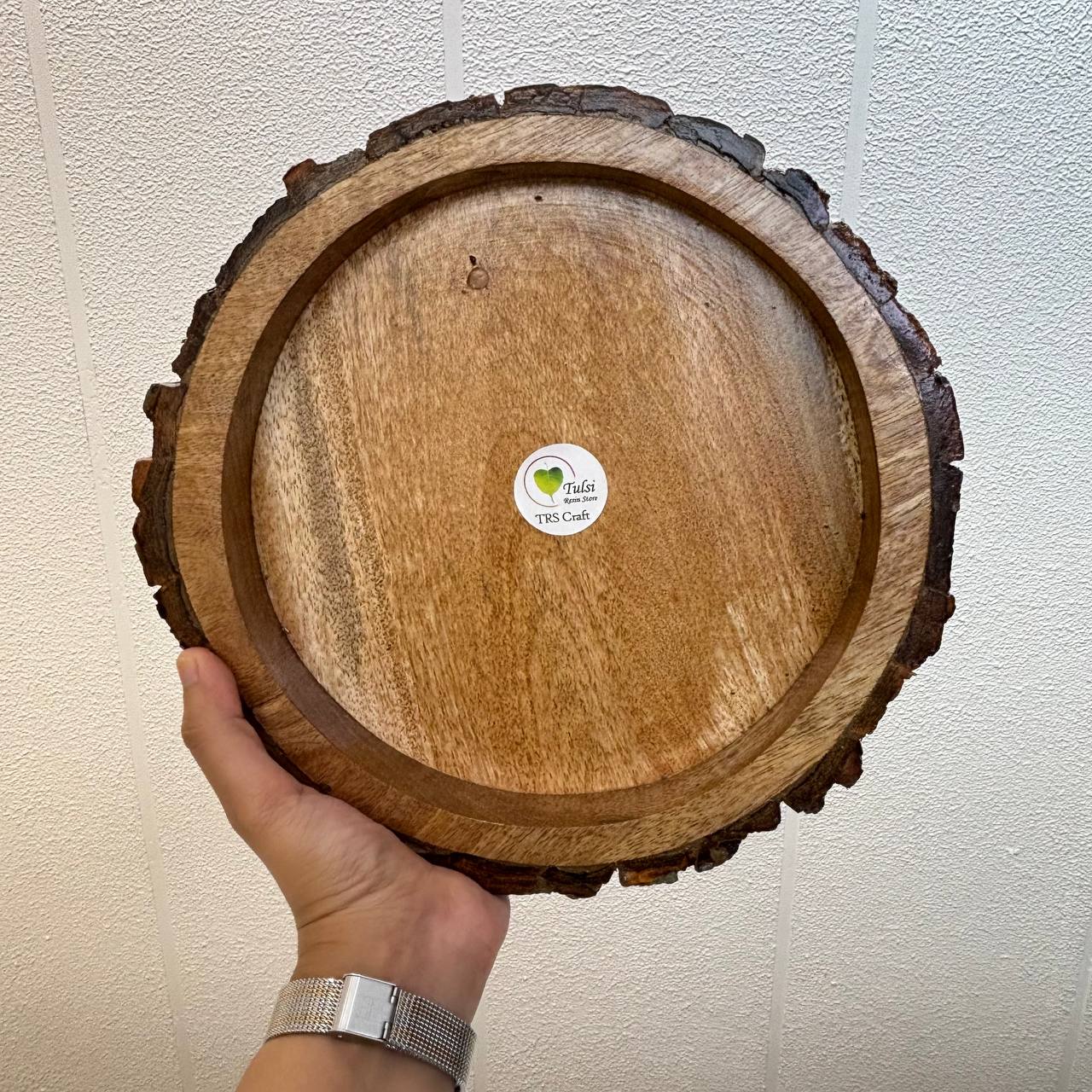 Buckle Tray Wooden Candle Bowl