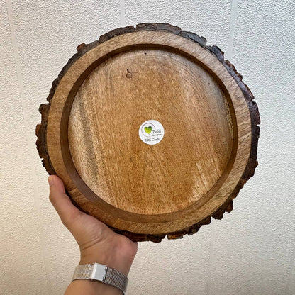 Buckle Tray Wooden Candle Bowl