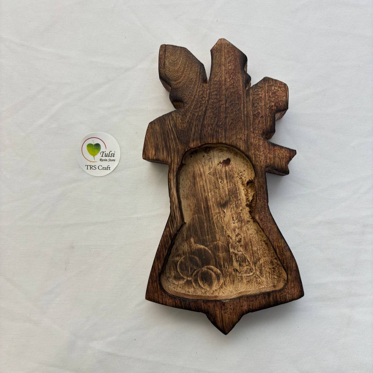 Christmas Bells Wooden Candle Bowl