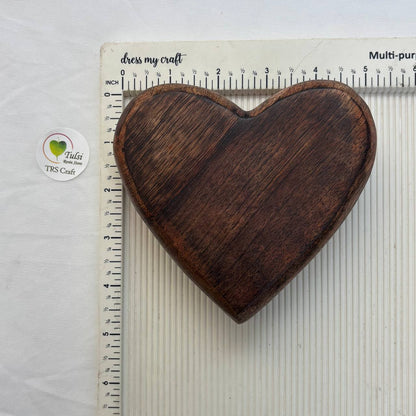 Heart Wooden Candle Bowl