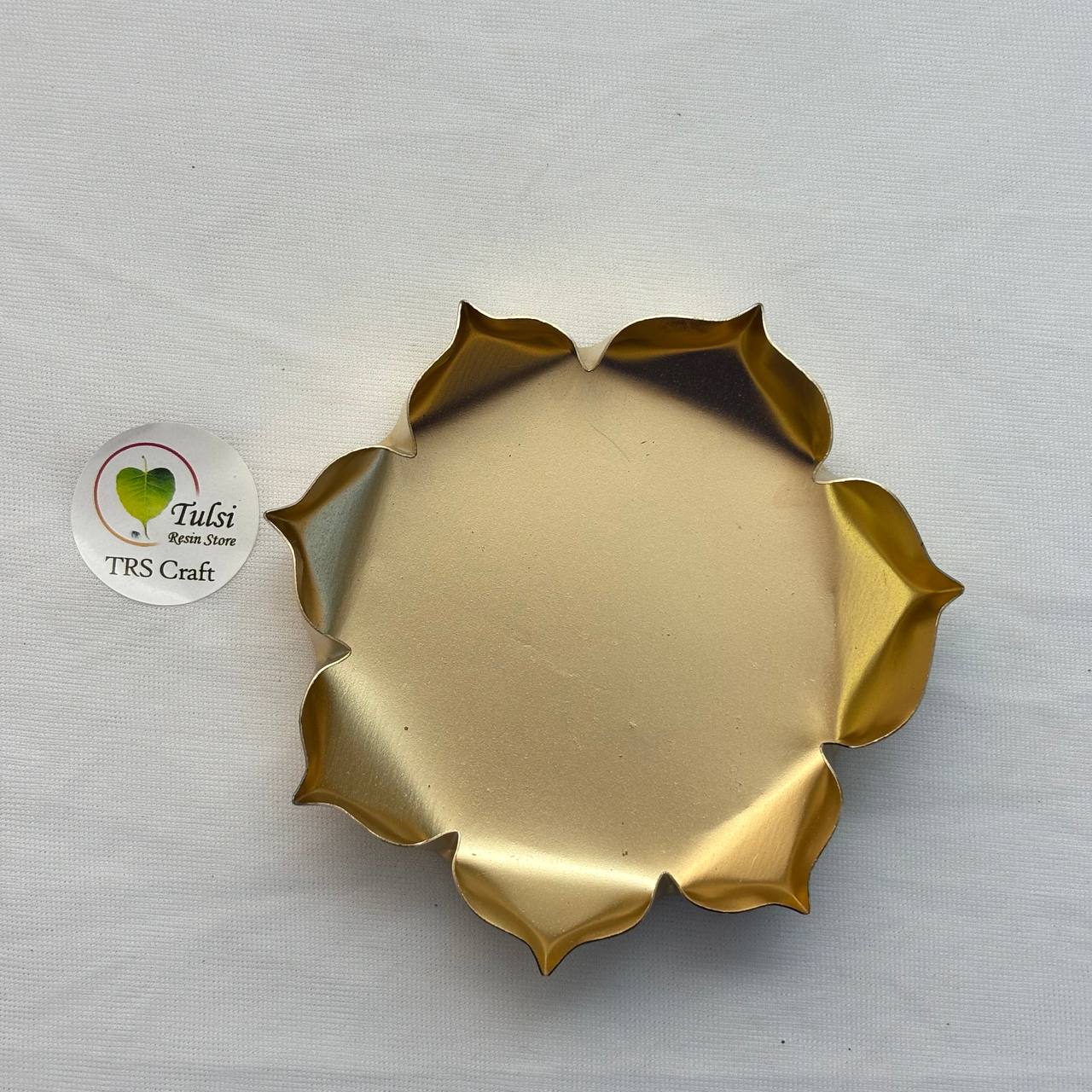 Metal Urli Bowl (A003) - Lotus 4.25"