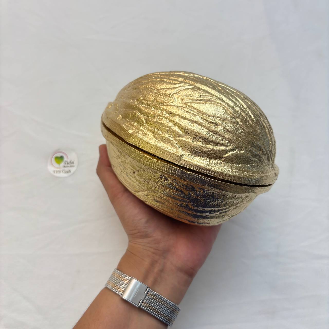 Metal Urli Bowl (A006) - Walnut