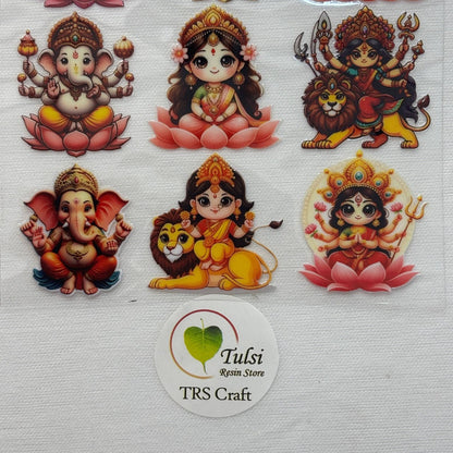 A6 UV DTF Sticker - God Idols Mix (A)