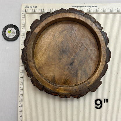 Buckle Tray Wooden Candle Bowl