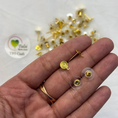 Push back hook with loop (B) (50pc)