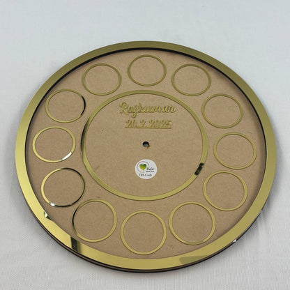 Custom Baby Clock Base with Acrylic Cutouts