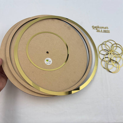 Custom Baby Clock Base with Acrylic Cutouts