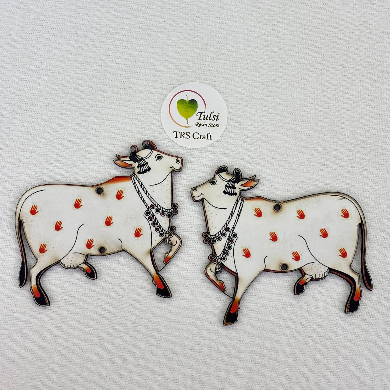MDF Printed Pichwai Cow Cutout