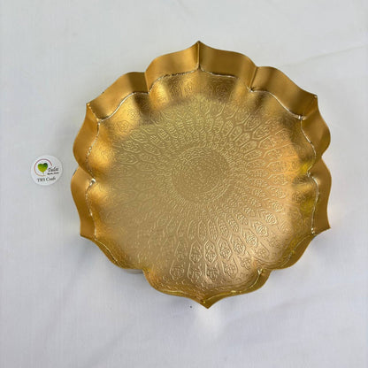 Metal Urli Bowl (A009) - Lotus Pond 9"