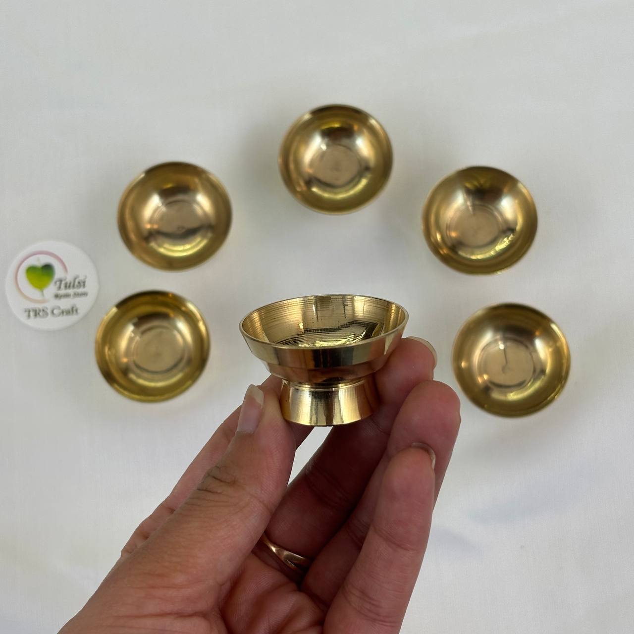 Brass katori With Stand