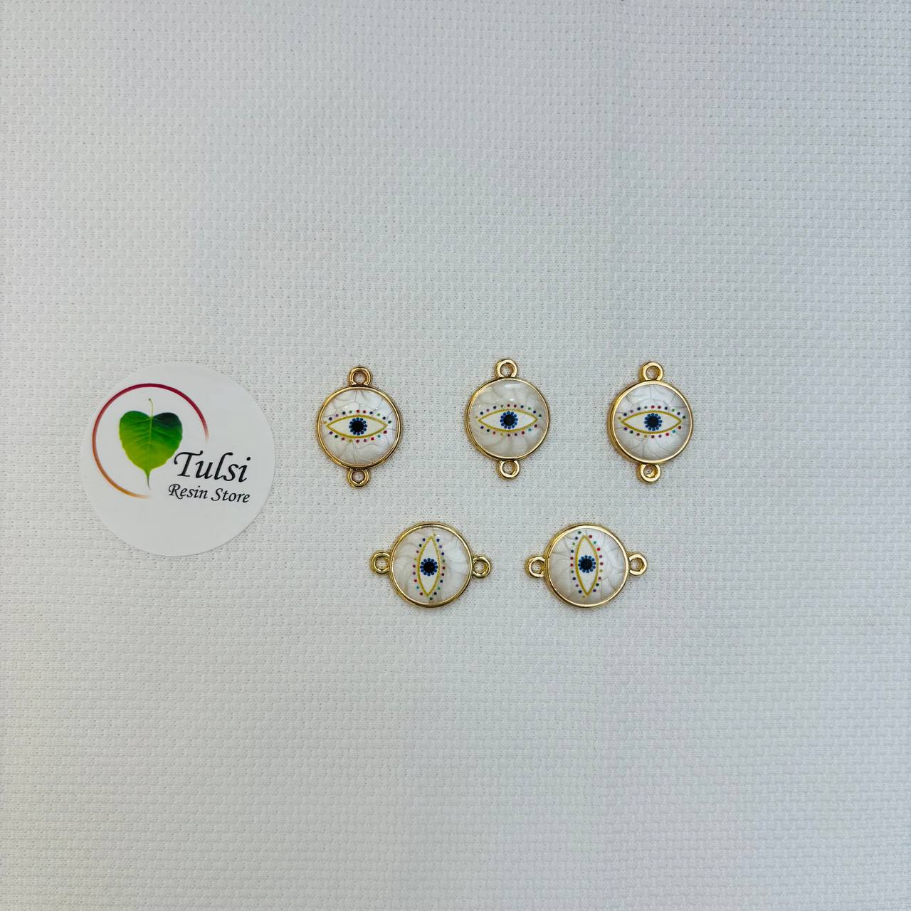 Evil Eye Charm With Two Hooks - A