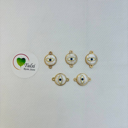 Evil Eye Charm With Two Hooks - A