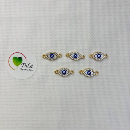 Diamond Evil Eye Two Hook Charm (L)