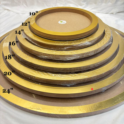 Deep MDF Base With Gold Ring