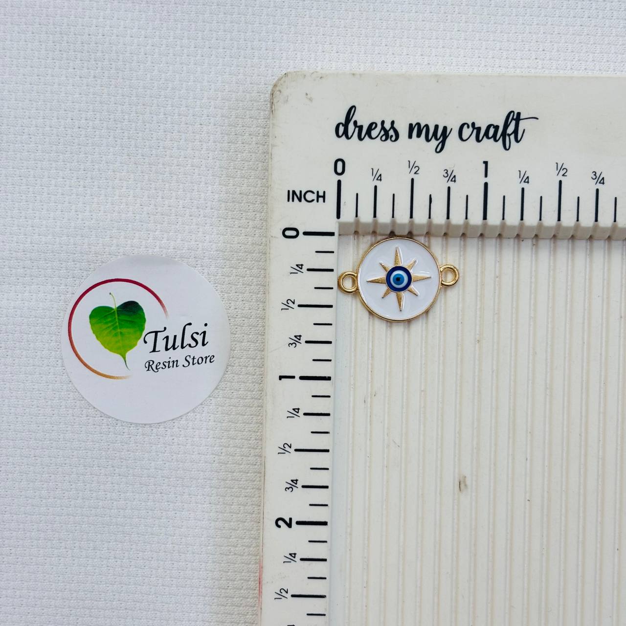 Evil Eye Charm With Two Hooks - T