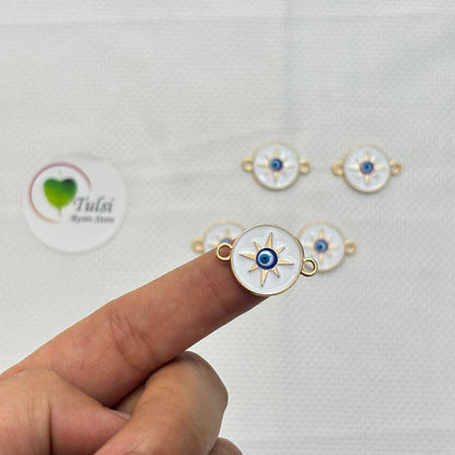 Evil Eye Charm With Two Hooks - T