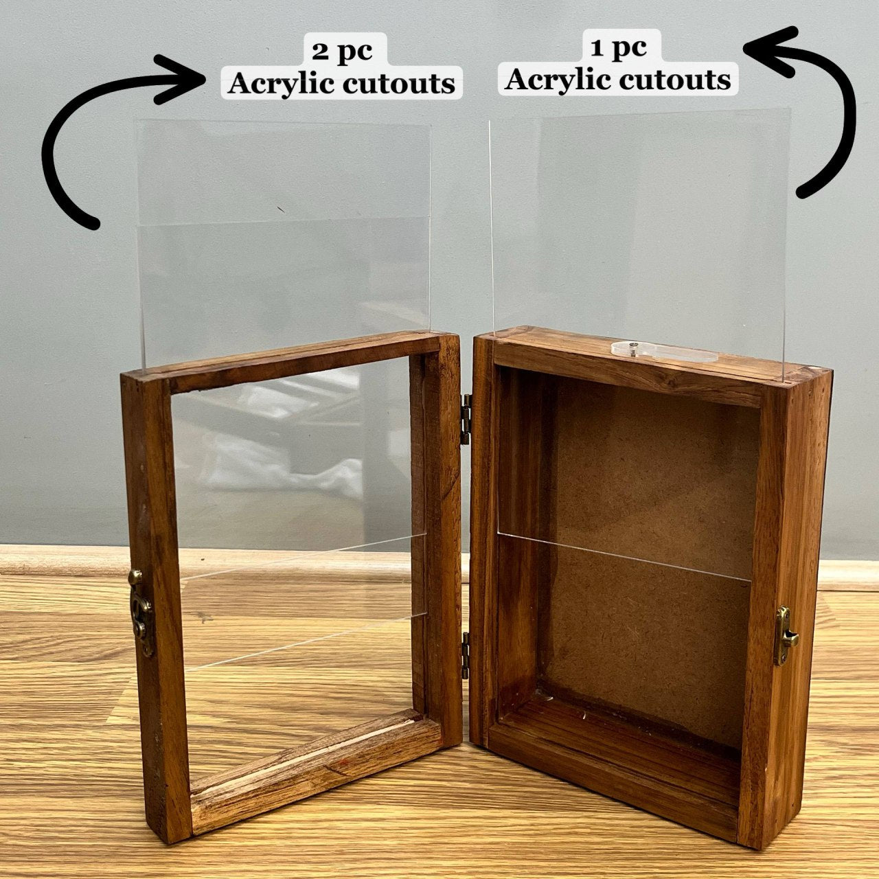 Teakwood Floating Frame (E) - Photo Book + Casting