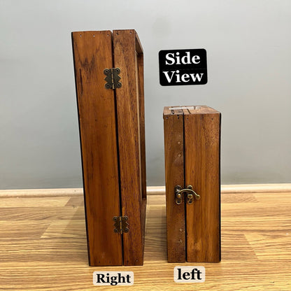 Teakwood Floating Frame (E) - Photo Book + Casting