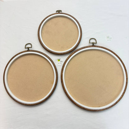 Round Embroidery Ring (Set of 3) / Resin Frame (B)