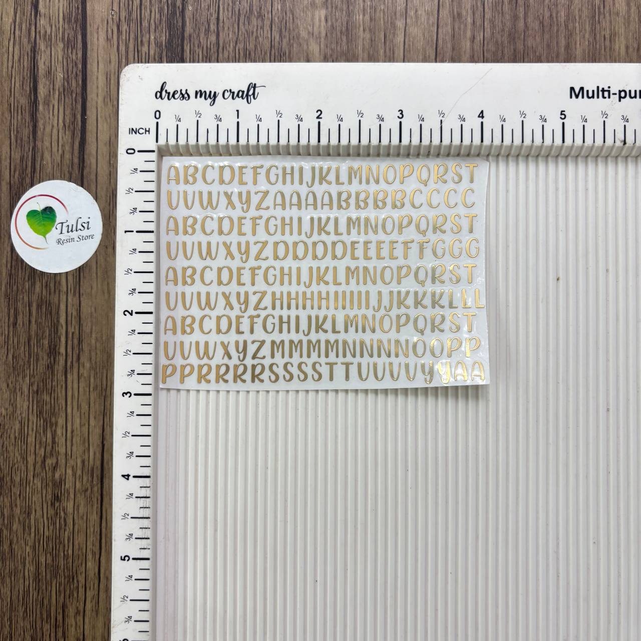 Metal Sticker - A7 Alphabet Sheet