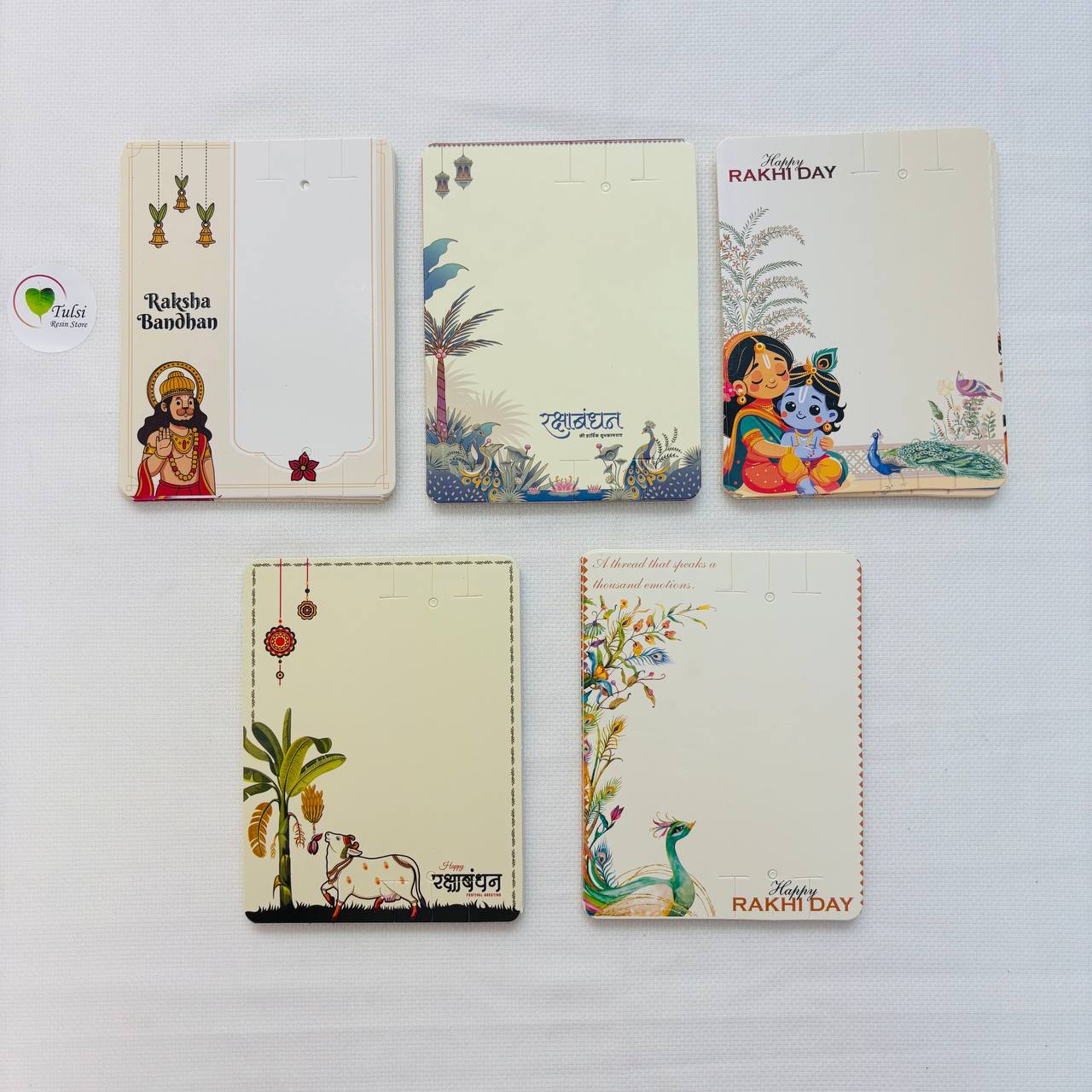 Rakhi Card With Transparent Bag Combo (C) - Mix