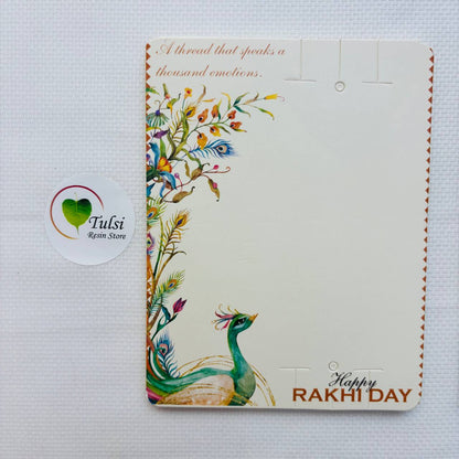 Rakhi Card With Transparent Bag Combo (C) - Mix