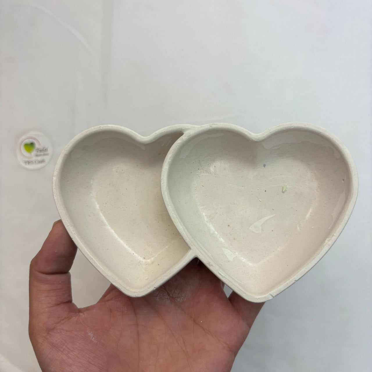 Candle Concrete Jars (A2) - Dual Heart