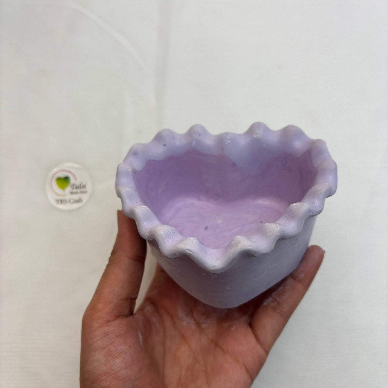 Candle Concrete Jars (A3) - Bubble Heart