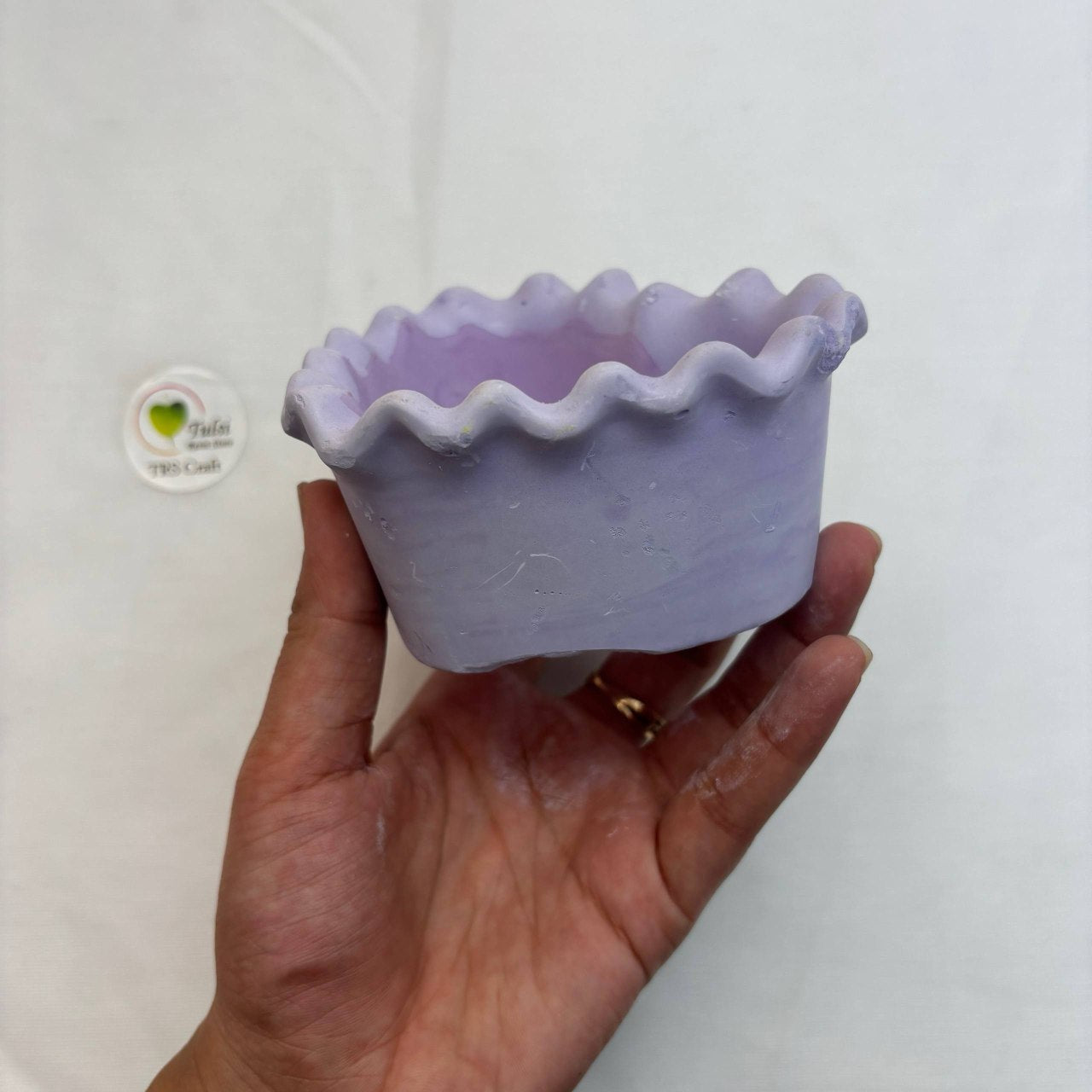 Candle Concrete Jars (A3) - Bubble Heart