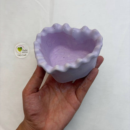 Candle Concrete Jars (A3) - Bubble Heart