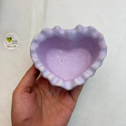 Candle Concrete Jars (A3) - Bubble Heart